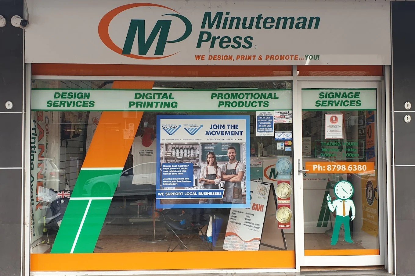 Minuteman Press Liverpool store front at 18 Railway Street
